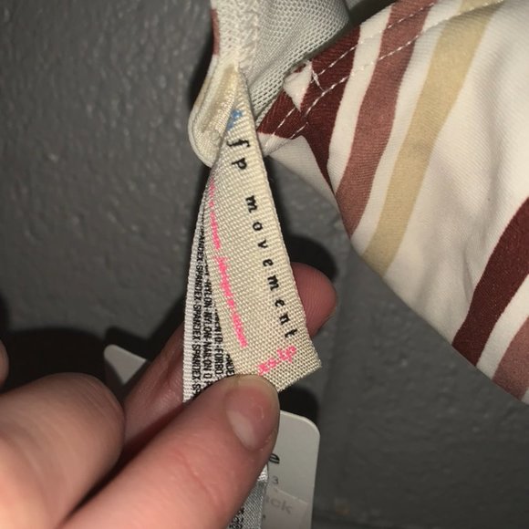 NWT Free People Movement Gidget Sports Bra Ivory - Picture 7 of 8